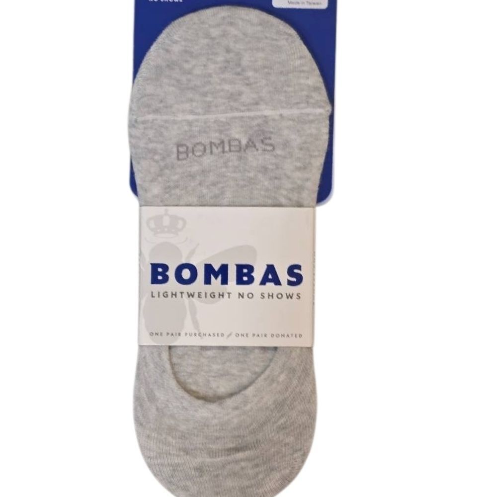 Bombas Light Weight No Show Sock- Grey